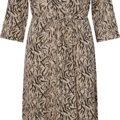 PIECES PCNYA 3/4 MIDI DRESS BC Dames Jurk - Maat XS