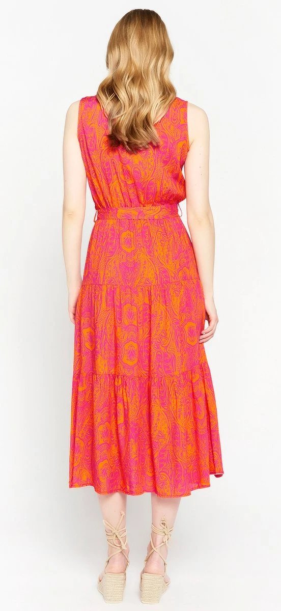 LOLALIZA Maxi-jurk Met Paisleyprint - Oranje - Maat XXL 2 LOLALIZA Maxi-jurk Met Paisleyprint - Oranje - Maat XXL - Afbeelding 2