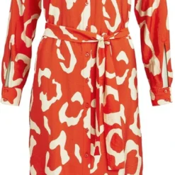 Object Jacira Tilda L/s Shirt Dress Jurken Dames - Rok - Jurk - Koraal - Maat 36 -Trendy Meid Verkoop 552x1200 6