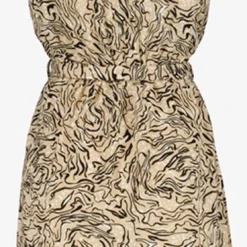 TwoDay Beige Dames Jurk Met Print - Maat M -Trendy Meid Verkoop 557x1200 6