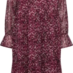 PIECES PCNAVI LS MIDI DRESS BC QX Dames Jurk - Maat 44