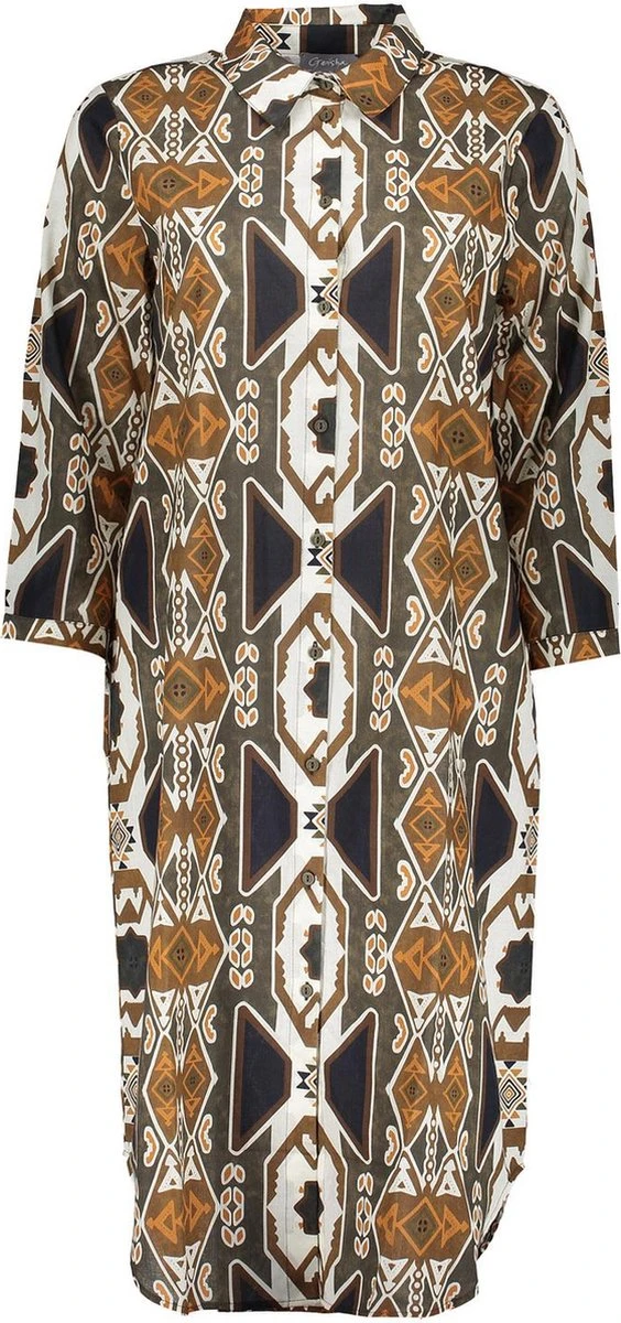Geisha - Jurk - Bruin 1 Geisha - Jurk - Bruin