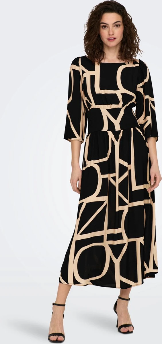 ONLY ONLAVA 3/4 MIDI DRESS PTM Dames Jurk - Maat M 6 ONLY ONLAVA 3/4 MIDI DRESS PTM Dames Jurk - Maat M - Afbeelding 6