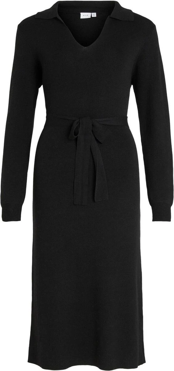 VILA VIMARLA COLLAR L/S KNIT DRESS Dames Jurk - Maat M 8 VILA VIMARLA COLLAR L/S KNIT DRESS Dames Jurk - Maat M - Afbeelding 8