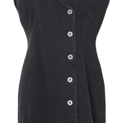 PIECES PCAMA LEAH SL DENIM DRESS BC Dames Jurk - Maat M