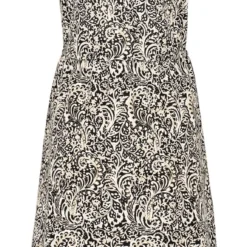 GERRY WEBER Dames Jurk Met A-lijn Schwarz/Ecru/Weiss Druck-36 -Trendy Meid Verkoop 574x1200 10
