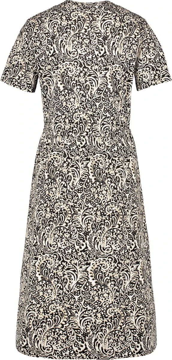 GERRY WEBER Dames Jurk Met A-lijn Schwarz/Ecru/Weiss Druck-38 6 GERRY WEBER Dames Jurk Met A-lijn Schwarz/Ecru/Weiss Druck-38 - Afbeelding 6