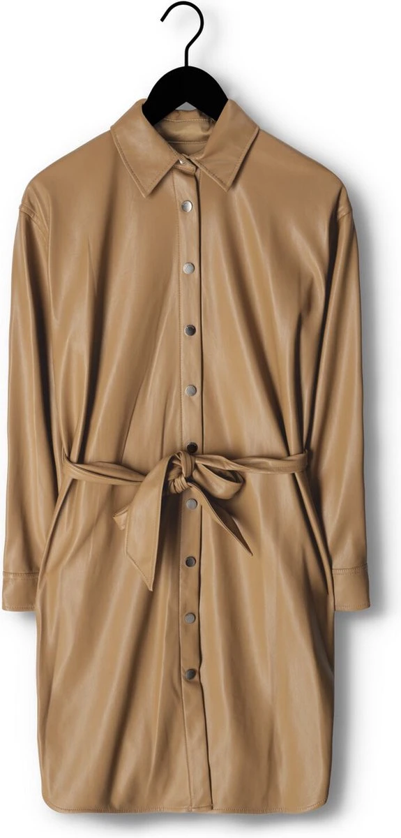 Guess Eudokia Dress Jurken Dames - Kleedje - Rok - Jurk - Taupe - Maat M 4 Guess Eudokia Dress Jurken Dames - Kleedje - Rok - Jurk - Taupe - Maat M - Afbeelding 4