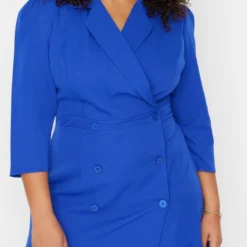 Trendyol Vrouwen Standaard Mouw Reverskraag Basis Grote Maten Jurk -Trendy Meid Verkoop 576x1200 1