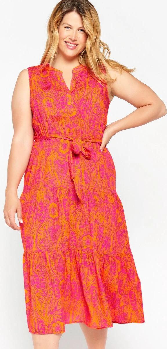 LOLALIZA Maxi-jurk Met Paisleyprint - Oranje - Maat XXL 5 LOLALIZA Maxi-jurk Met Paisleyprint - Oranje - Maat XXL - Afbeelding 5