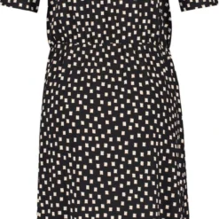 TAIFUN Dames Jersey Jurk Schwarz Gemustert-46 -Trendy Meid Verkoop 576x1200