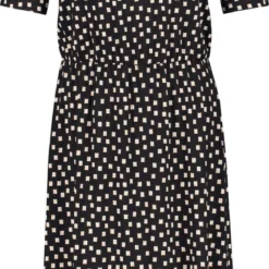 TAIFUN Dames Jersey Jurk Schwarz Gemustert-44 -Trendy Meid Verkoop 578x1200 1