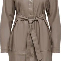 ONLY ONLAINO FAUX LEATHER SHACKE DRESS OTW Dames Jurk - Maat L