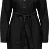 ONLY ONLAINO FAUX LEATHER SHACKE DRESS OTW Dames Jurk - Maat S