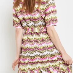 GERRY WEBER Dames Jurk Met A-lijn Grün/Lila/Pink Druck-46 -Trendy Meid Verkoop 589x1200 1