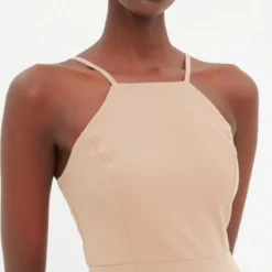 Trendyol Vrouwen Standaard Mouw Halternek Bodycon Jurk -Trendy Meid Verkoop 589x1200 6
