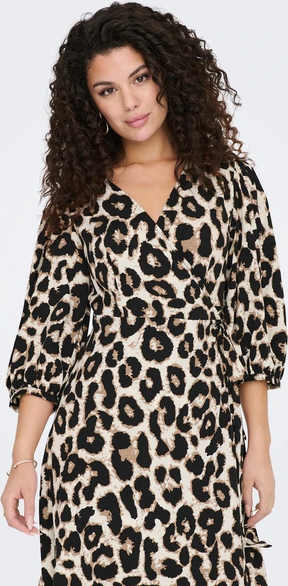 ONLY ONLOLIVIA 3/4 WRAP MIDI DRESS WVN NOOS Dames Jurk - Maat S 5 ONLY ONLOLIVIA 3/4 WRAP MIDI DRESS WVN NOOS Dames Jurk - Maat S - Afbeelding 5