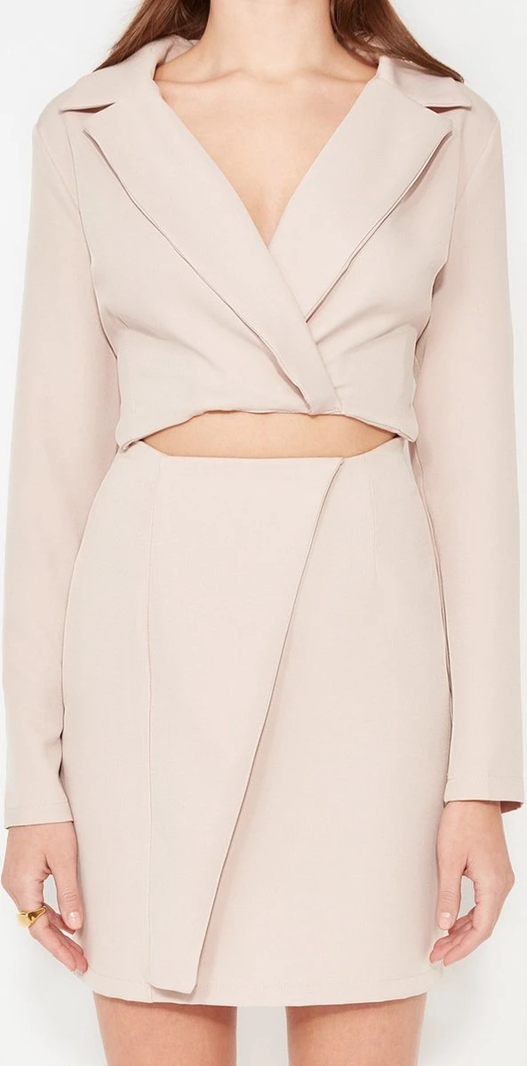 Trendyol Vrouwen Standaard Mouw Cache-coeur Omslag Jurk 4 Trendyol Vrouwen Standaard Mouw Cache-coeur Omslag Jurk - Afbeelding 4