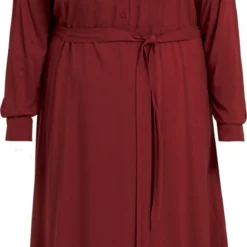 EVOKED VIPAYA L/S MIDI SHIRT DRESS/SU/CUR Dames Jurk - Maat 46