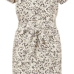 OBJECT OBJHESSA BIRDY S/S SHIRT DRESS REP .C Dames Jurk - Maat 38