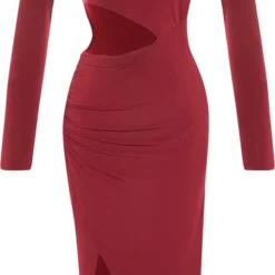 Trendyol Vrouwen Standaard Mouw Ronde Hals Omslag Jurk -Trendy Meid Verkoop 611x1200 1