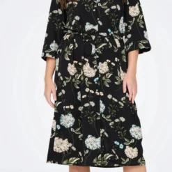 Only Carmakoma Carluxmie Jurk Zwart Gebloemd Maat 44 -Trendy Meid Verkoop 613x1200 10