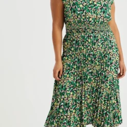 WE Fashion Dames Plissé Jurk - Curve -Trendy Meid Verkoop 616x1200 7