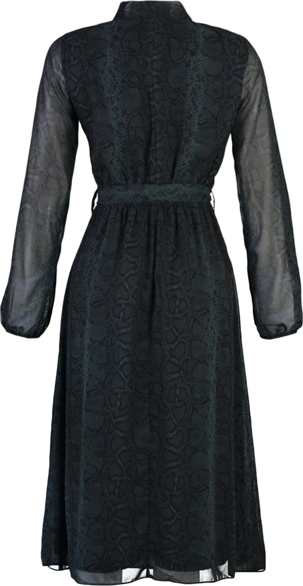 Trendyol Vrouwen Ballon Mouw Sjaalkraag Verschuiving Jurk 11 Trendyol Vrouwen Ballon Mouw Sjaalkraag Verschuiving Jurk - Afbeelding 11