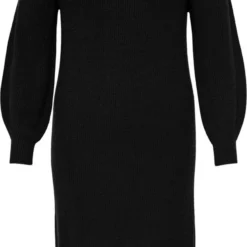ONLY CARMAKOMA CARLUCCA ESLY L/S DRESS KNT BF Dames Jurk - Maat XL-54