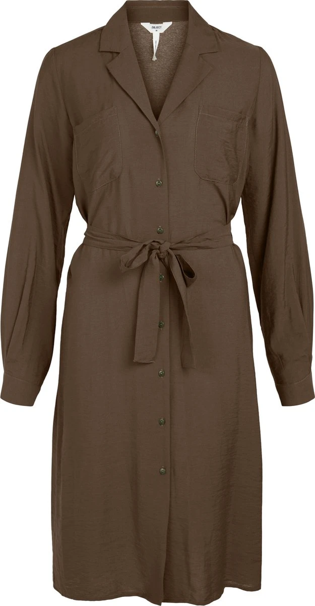 OBJECT OBJSELINE L/S SHIRT DRESS PB12 DIV Dames Jurk - Maat 38 1 OBJECT OBJSELINE L/S SHIRT DRESS PB12 DIV Dames Jurk - Maat 38