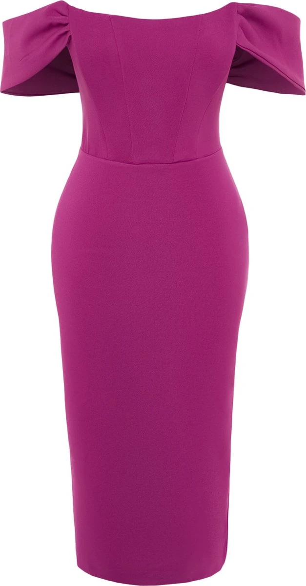 Trendyol Vrouwen Off-shoulder Carmen Kraag Bodycon Jurk 6 Trendyol Vrouwen Off-shoulder Carmen Kraag Bodycon Jurk - Afbeelding 6