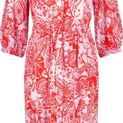 GERRY WEBER Dames Midi-jurk Ecru/Weiss/Rot/Orange Druck-44 -Trendy Meid Verkoop 627x1200 7