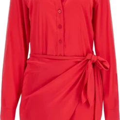 Guess ES LS Alya Dress Dames Jurk - Groen - Maat M -Trendy Meid Verkoop 633x1200 6