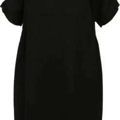 Paprika Korte, Effen Jurk In Linnen Met Balbodem