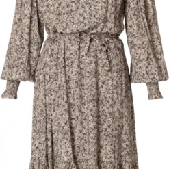 YESTA Berlinda Jurk - Soft Army/Multi-Colo - Maat 3(52)