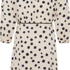 Mexx Fake Wrap Jurk All Over Print Dames - Zand - Maat 40 -Trendy Meid Verkoop 637x1200