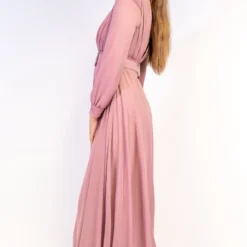 Shoppen Voor Iedereen - Avondjurk Met Riem- Paars- Maat 42- Feestjurk - Lichtpaars - Dames Jurk - Met Glitter Riem -Trendy Meid Verkoop 639x1200 19