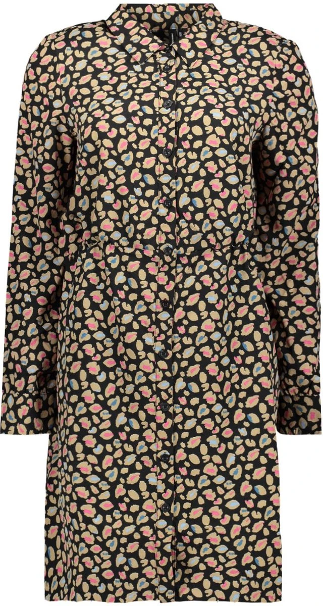 Vero Moda Jurk Vmingrid Ls Shirt Abk Dress Exp 10289936 Black Dames Maat - M 3 Vero Moda Jurk Vmingrid Ls Shirt Abk Dress Exp 10289936 Black Dames Maat - M - Afbeelding 3