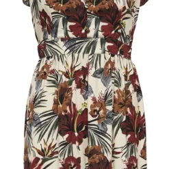 ONLY ONLLINDA CAPSLEEVE V-NECK DRESS CS PTM Dames Jurk - Maat M