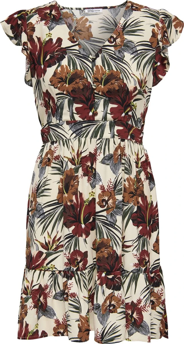 ONLY ONLLINDA CAPSLEEVE V-NECK DRESS CS PTM Dames Jurk - Maat M 1 ONLY ONLLINDA CAPSLEEVE V-NECK DRESS CS PTM Dames Jurk - Maat M