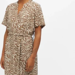 OBJECT OBJSELINE S/S SHIRT DRESS NOOS Dames Jurk - Maat 42