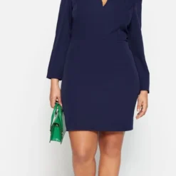 Trendyol Vrouwen Ballon Mouw Staande Kraag Bodycon Plus Size Jurk 10 Trendyol Vrouwen Ballon Mouw Staande Kraag Bodycon Plus Size Jurk -Trendy Meid Verkoop 650x1200 15