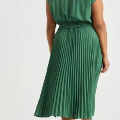 WE Fashion Dames Plissé Jurk - Curve -Trendy Meid Verkoop 650x1200 17