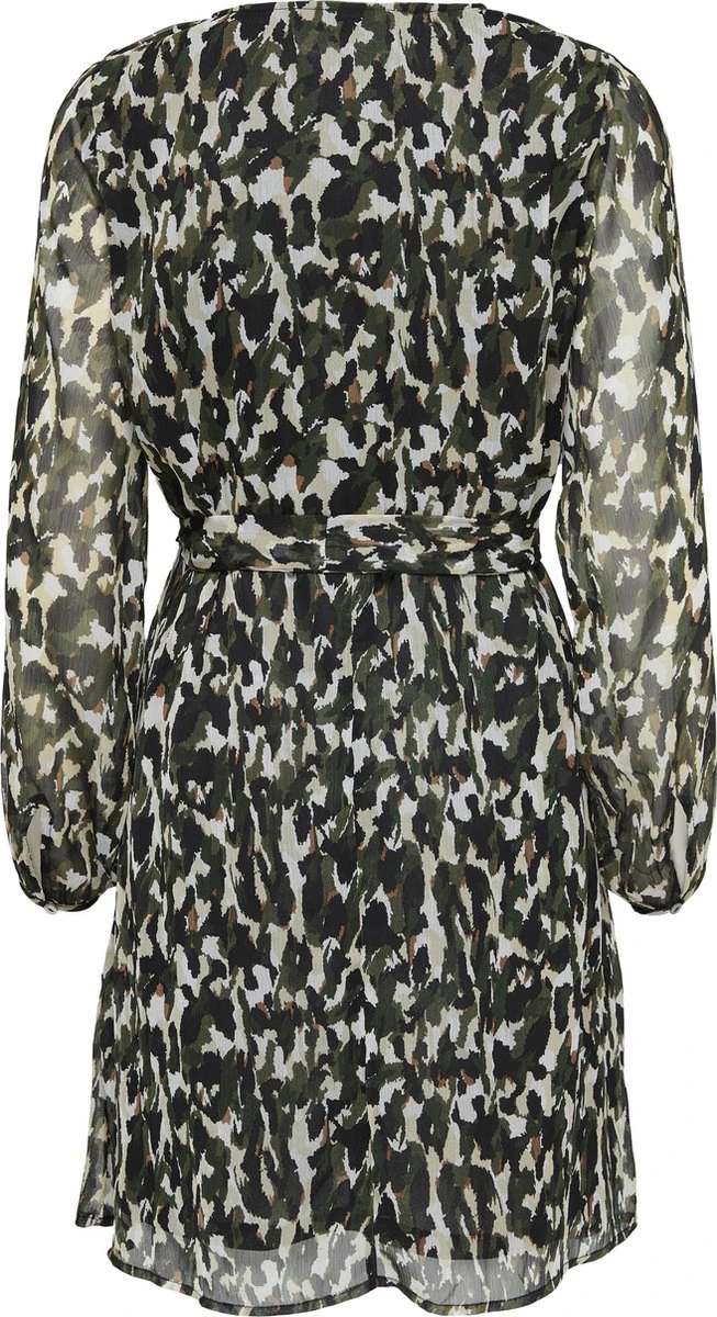 ONLY ONLLUNA L/S V-NECK BUTTON DRESS CS PTM Dames Jurk - Maat S 2 ONLY ONLLUNA L/S V-NECK BUTTON DRESS CS PTM Dames Jurk - Maat S - Afbeelding 2