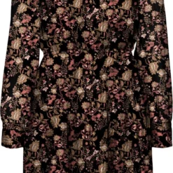 VERO MODA VMMINA L/S SHORT DRESS WVN BTQ Dames Jurk - Maat M