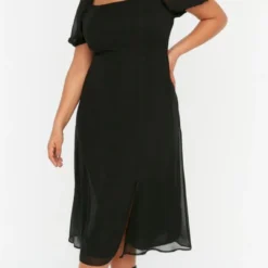 Trendyol Vrouwen Ballon Mouw Vierkante Kraag A-lijn Plus Size Jurk 15 Trendyol Vrouwen Ballon Mouw Vierkante Kraag A-lijn Plus Size Jurk -Trendy Meid Verkoop 664x1200 2