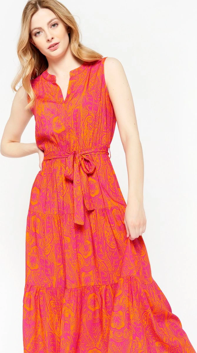 LOLALIZA Maxi-jurk Met Paisleyprint - Oranje - Maat XXL 3 LOLALIZA Maxi-jurk Met Paisleyprint - Oranje - Maat XXL - Afbeelding 3