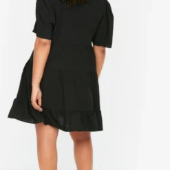 Trendyol Vrouwen Standaard Mouw V-hals A-lijn Plus Size Jurk -Trendy Meid Verkoop 671x1200 3