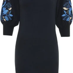 Mexx Gebreide Jurk With Embroidered Sleeves Dames - Navy - Maat M -Trendy Meid Verkoop 676x1200 2