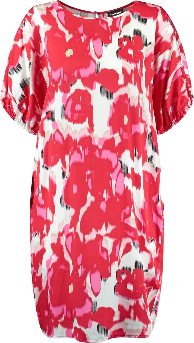 TAIFUN Dames Jurk Rose Kiss Gemustert-44 7 TAIFUN Dames Jurk Rose Kiss Gemustert-44 - Afbeelding 7